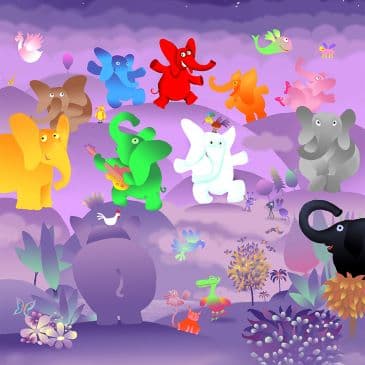 פילים בכל הצבעים