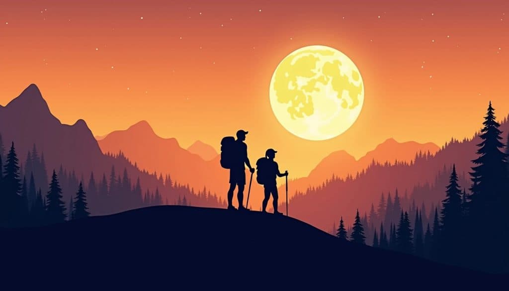 מיטיבי לכת ירח מלא שביל ישראל יער שוויץ מעל הכנרת עד סכר אלומות