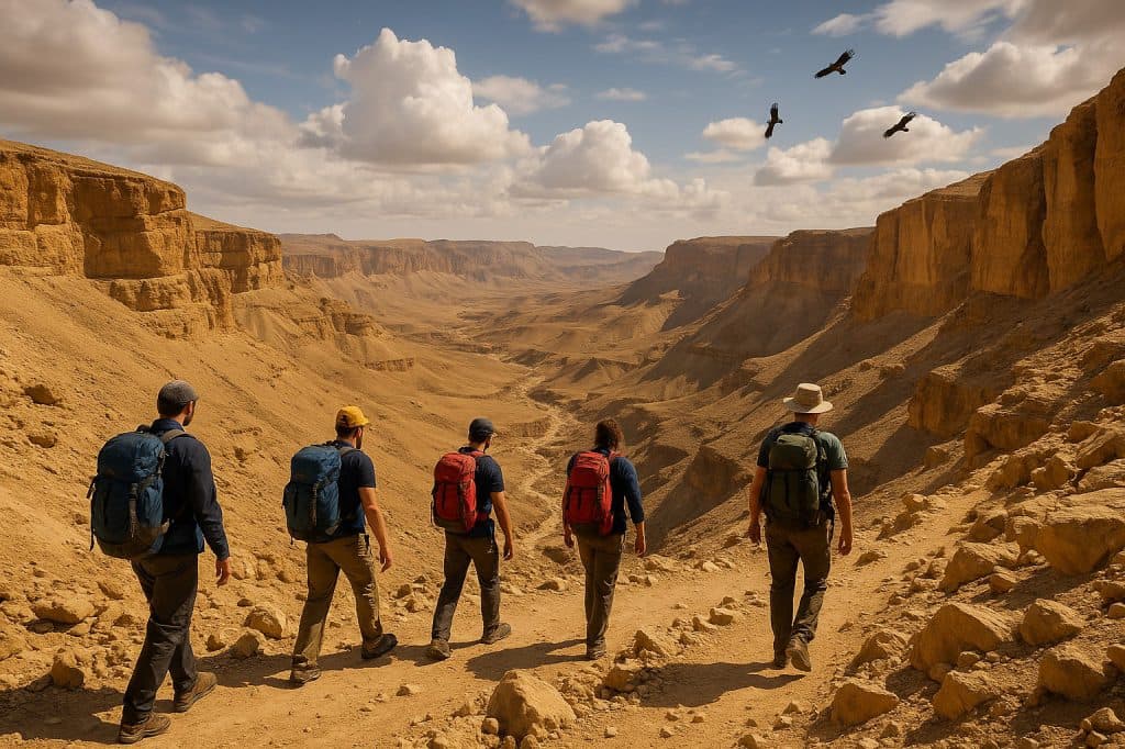 קמפוס מכתש רמון: שביל במדבר – לינת שטח מפנקת !