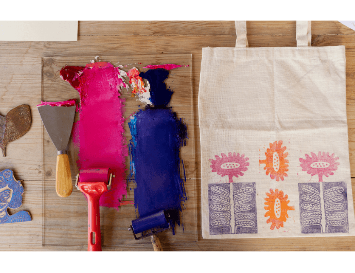 סדנת הדפס על תיק לחנוכה