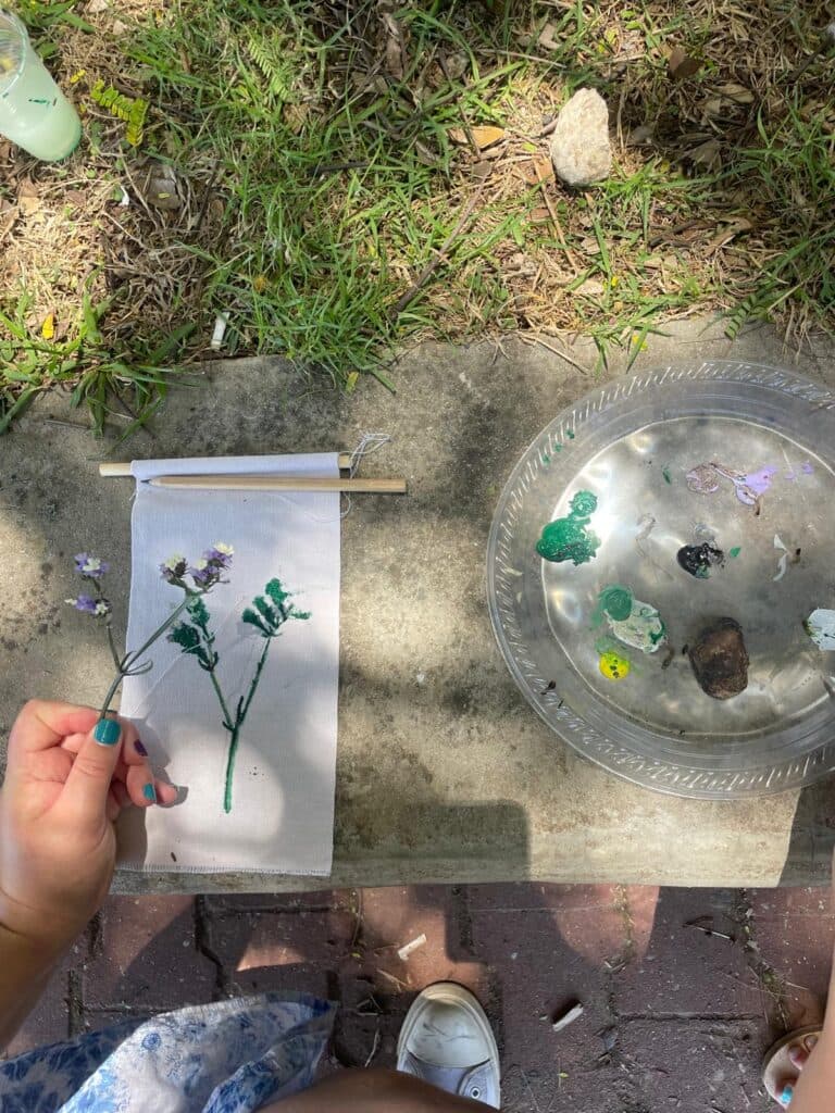 סדנת באנרים יפניים בפארק בגין