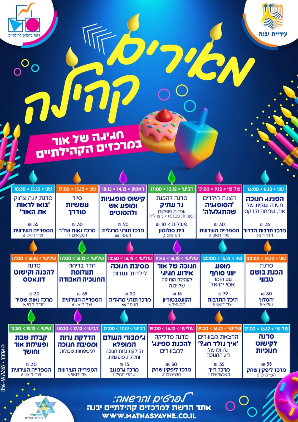 סדנה  וקישוט דונאטס