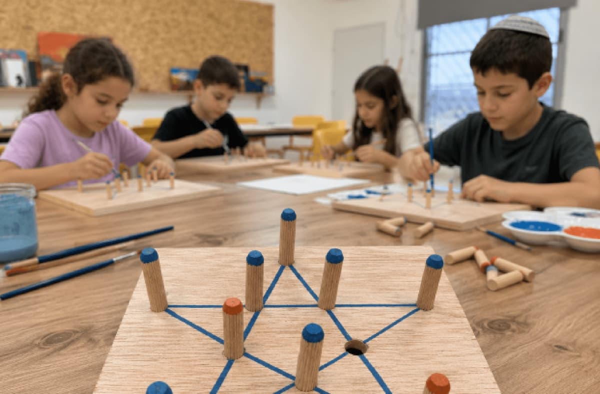 סדנה בונים משחק פנטלפה מעץ