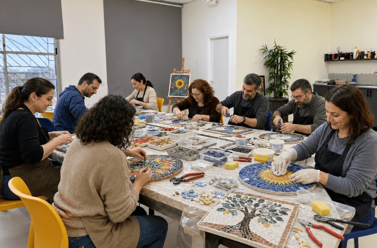 סדנה פסיפס מבוגרים בוקר (3 מפגשים)